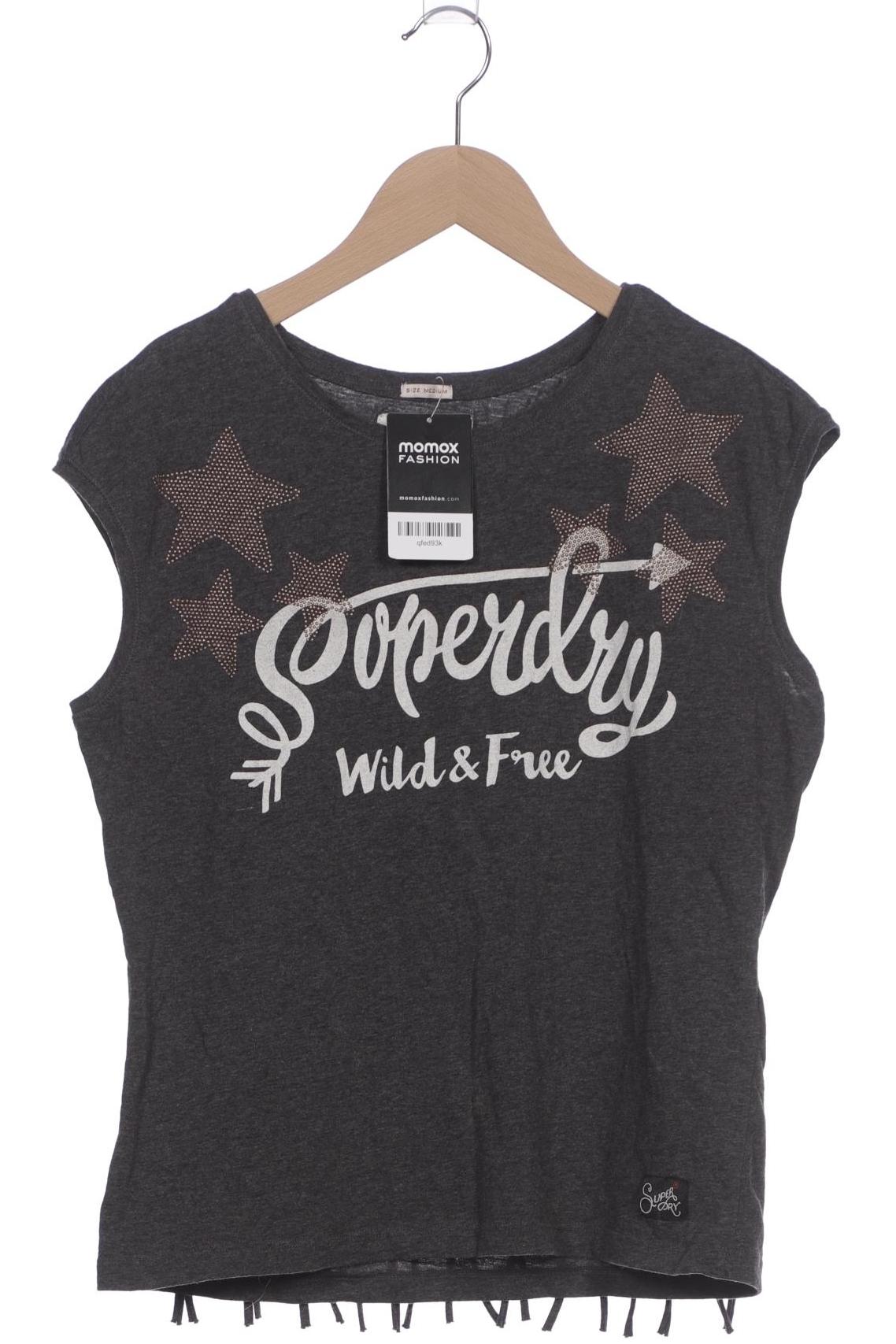 

Superdry Damen T-Shirt, grau, Gr. 38