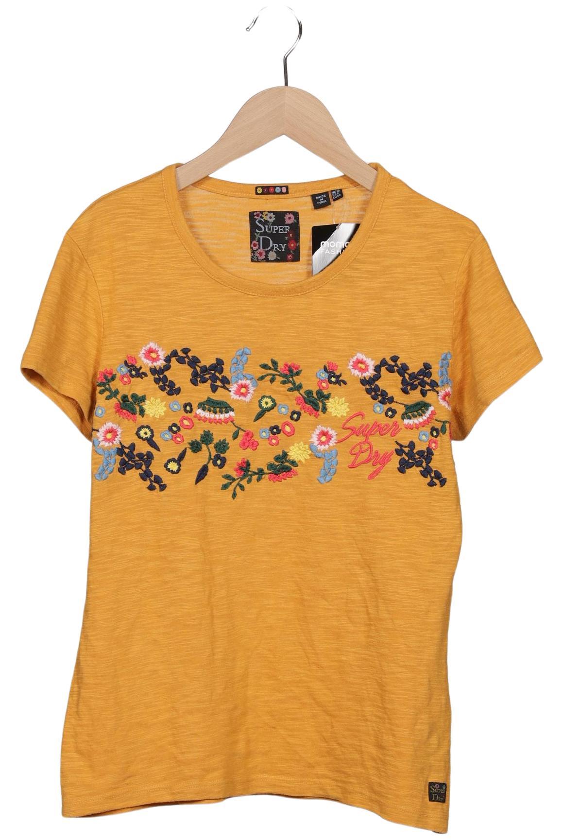 

Superdry Damen T-Shirt, gelb, Gr. 38