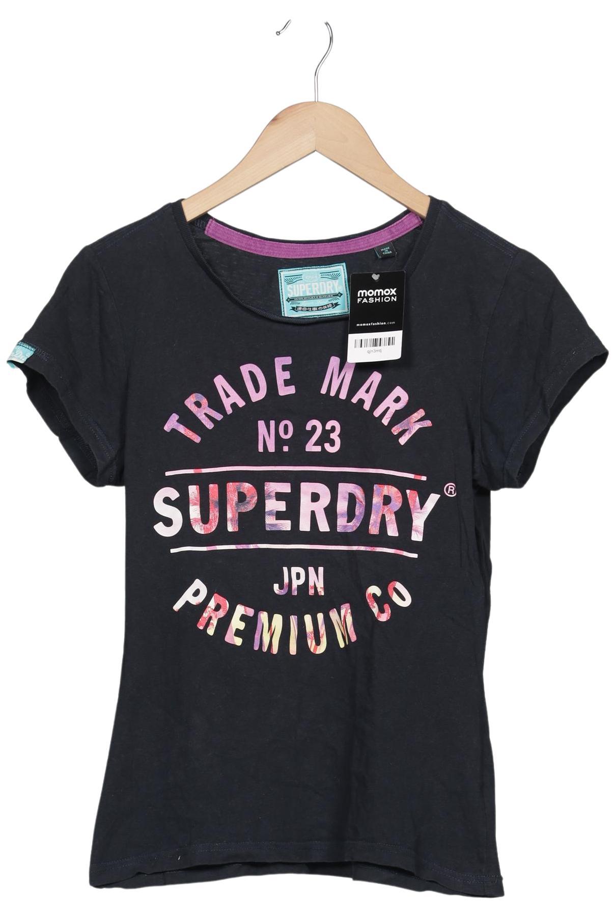 

Superdry Damen T-Shirt, marineblau, Gr. 38