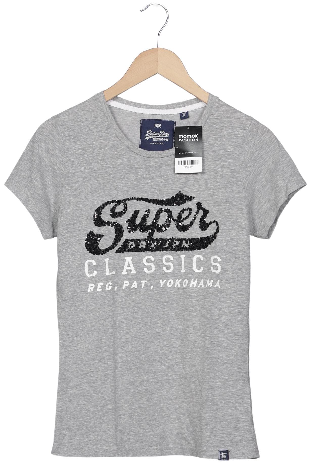 

Superdry Damen T-Shirt, grau, Gr. 38