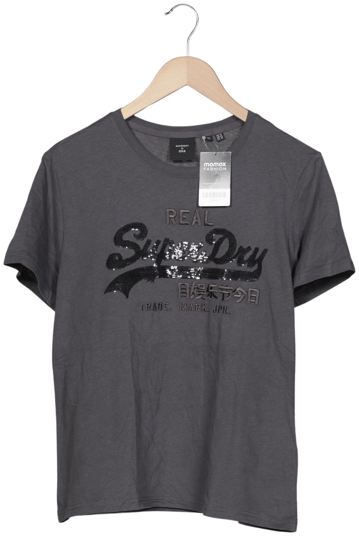 

Superdry Damen T-Shirt, grau, Gr. 42