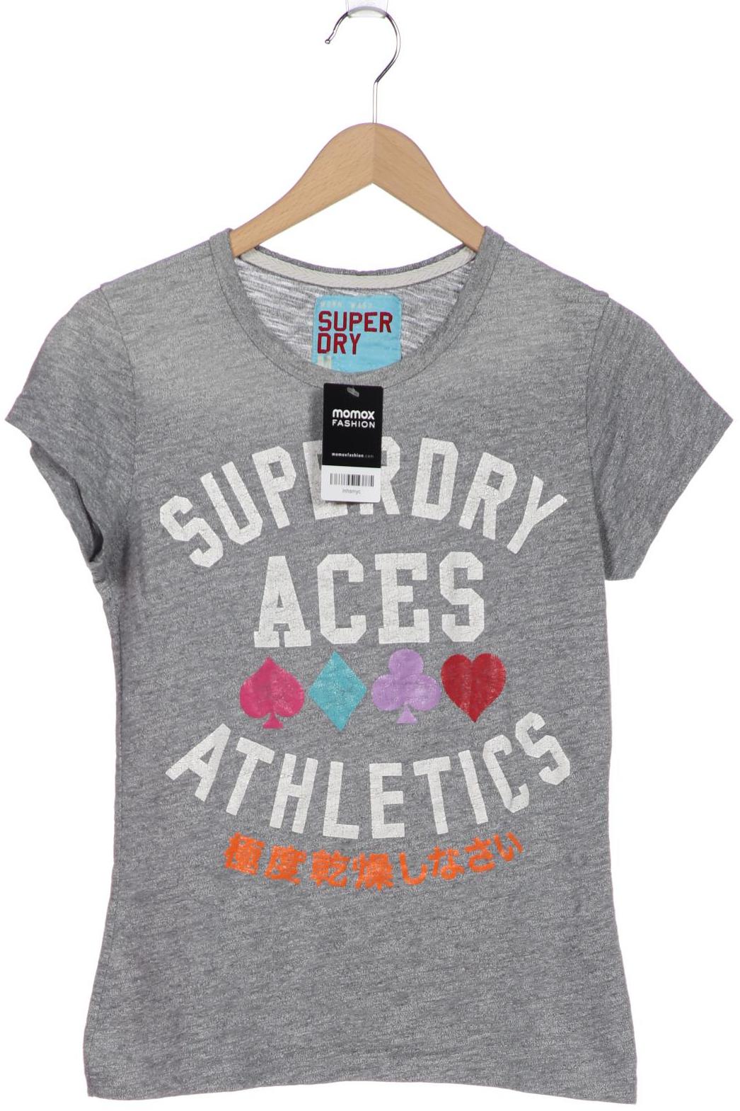 

Superdry Damen T-Shirt, grau, Gr. 38