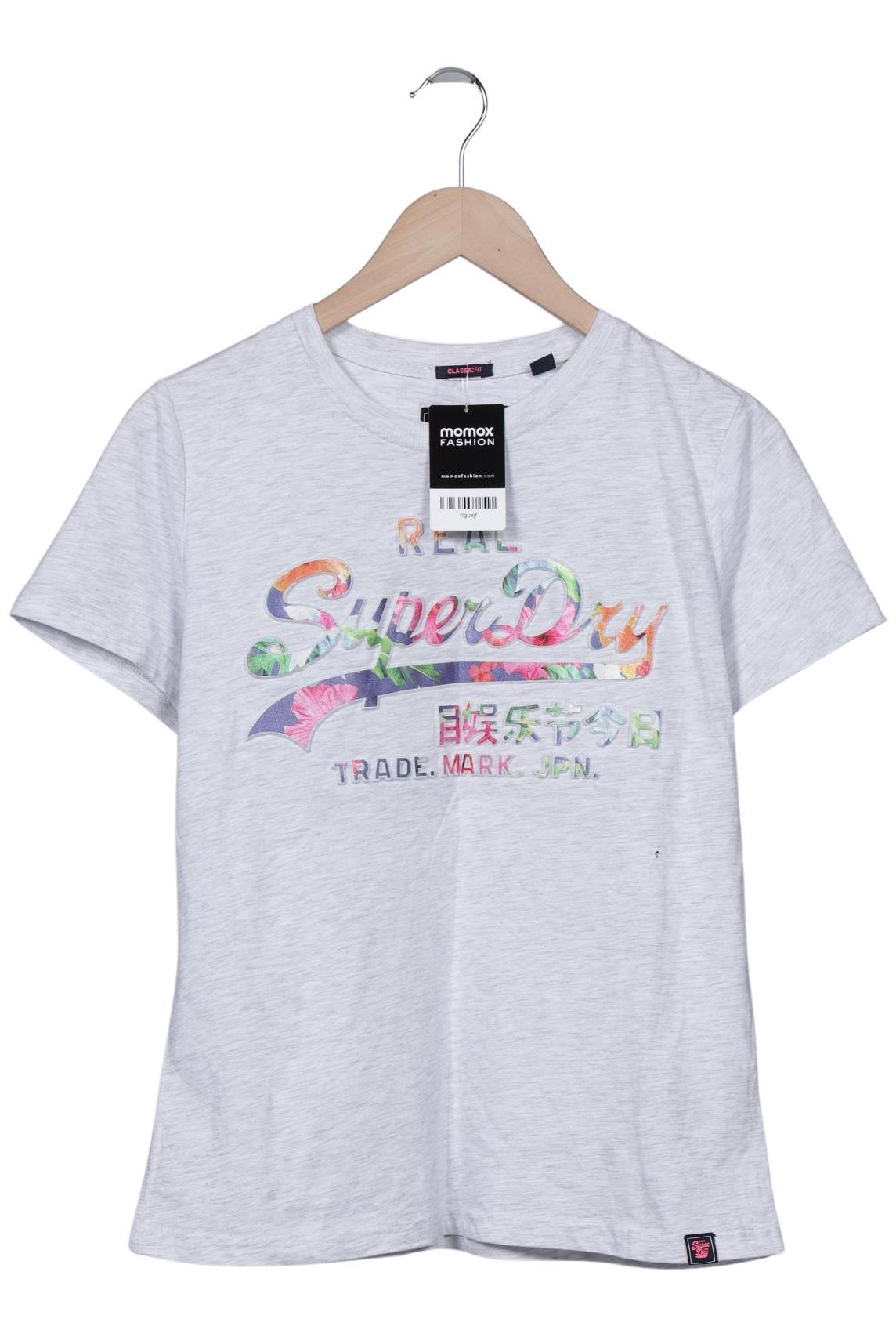 

Superdry Damen T-Shirt, grau, Gr. 42