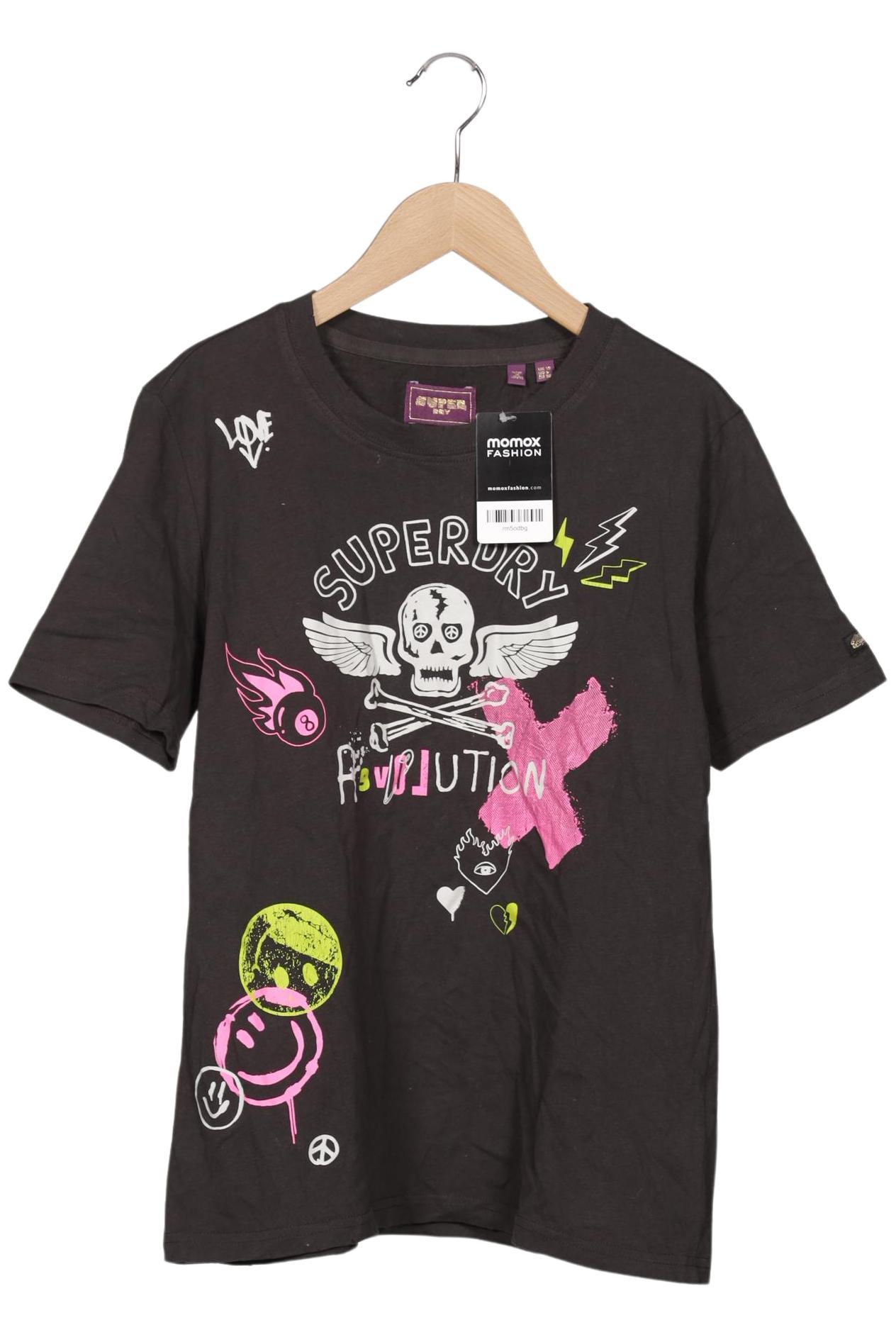 

Superdry Damen T-Shirt, schwarz, Gr. 38