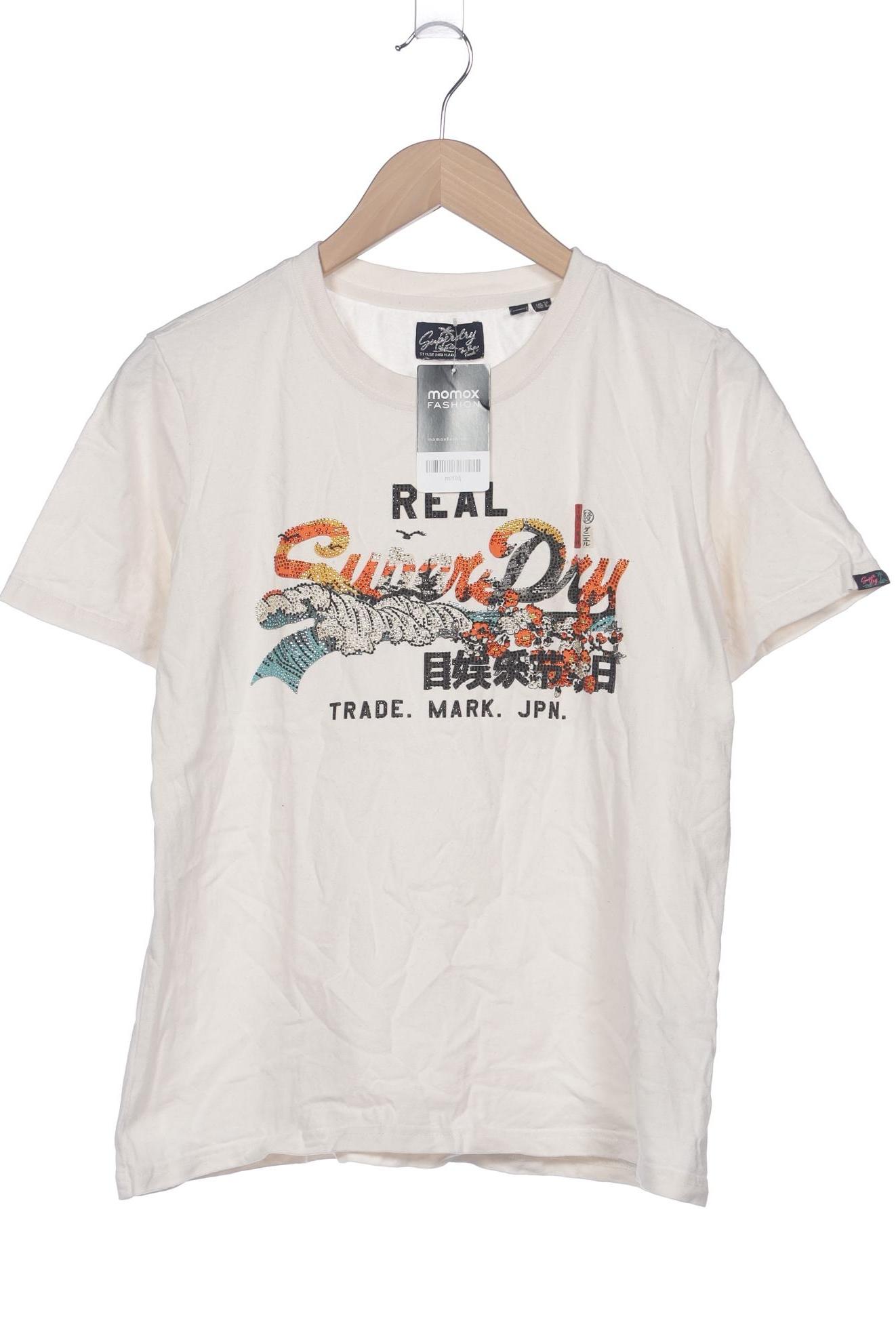 

Superdry Damen T-Shirt, cremeweiß, Gr. 38