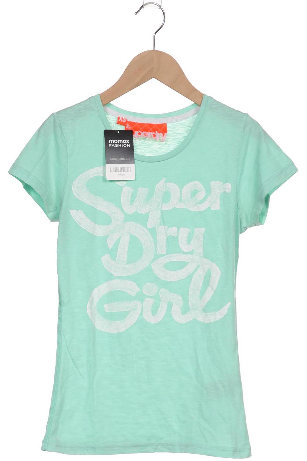 

Superdry Damen T-Shirt, hellgrün, Gr. 34