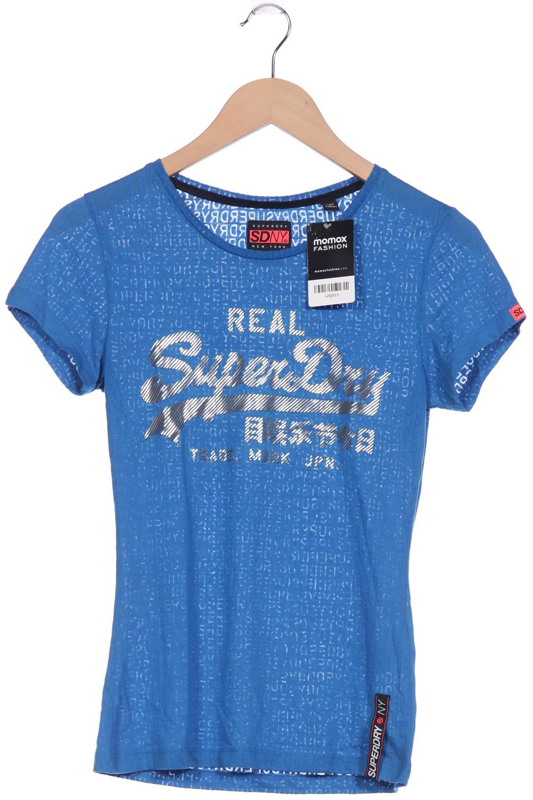 

Superdry Damen T-Shirt, blau, Gr. 36