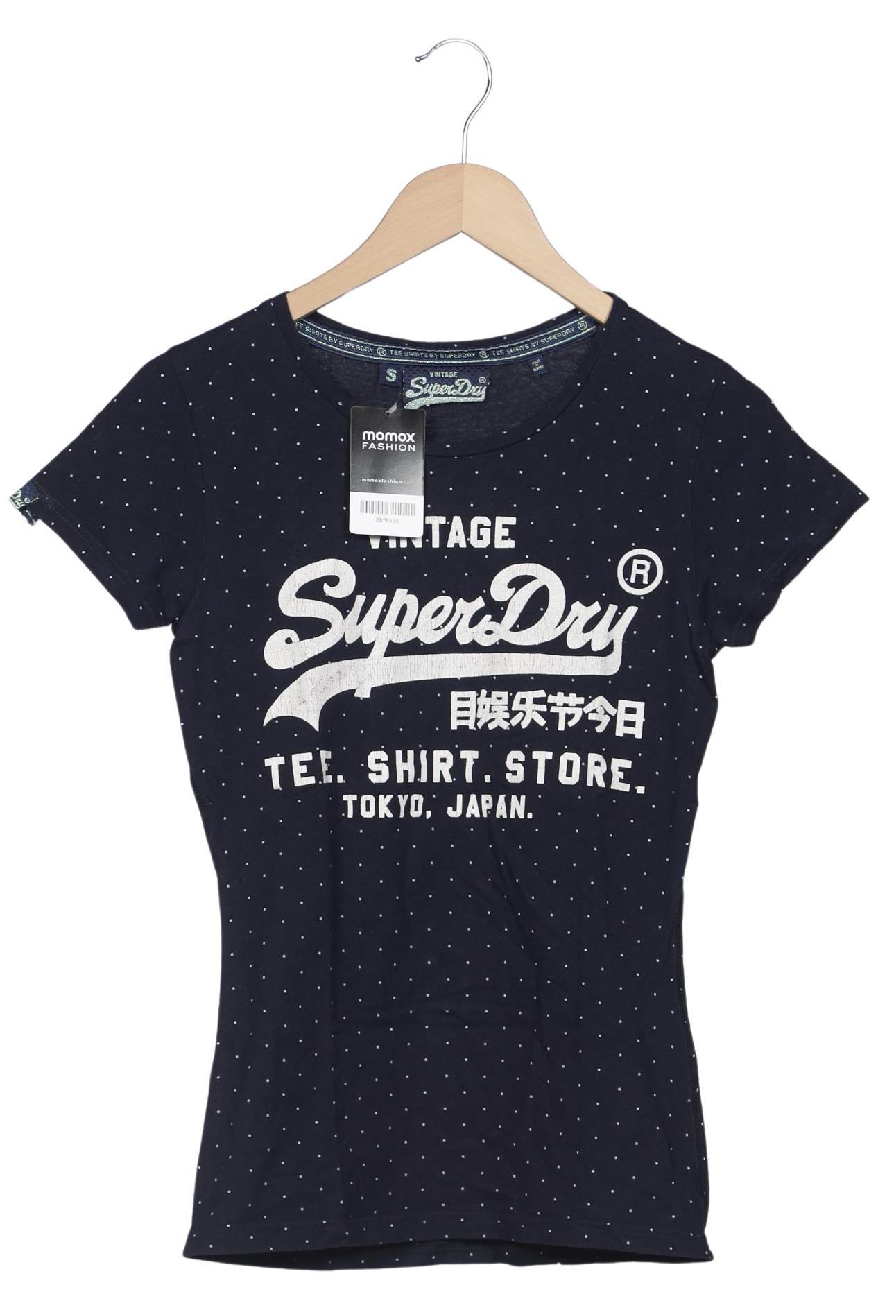 

Superdry Damen T-Shirt, marineblau, Gr. 36