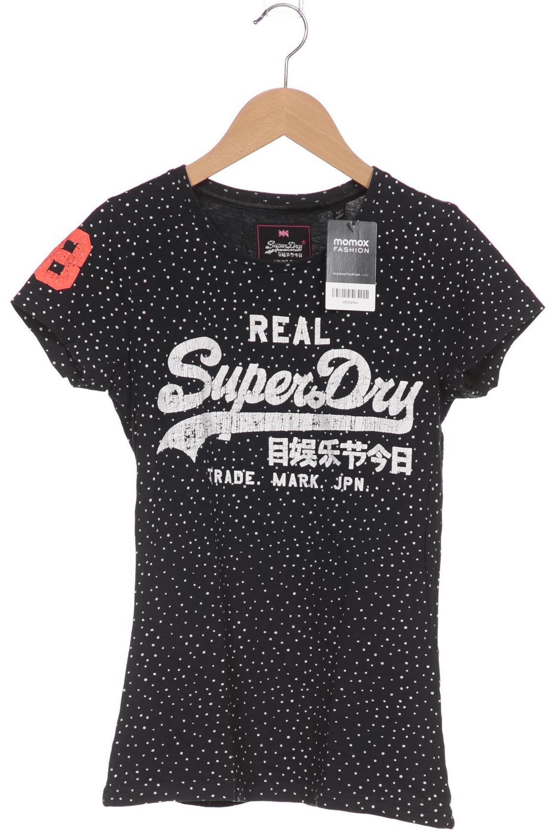 

Superdry Damen T-Shirt, schwarz, Gr. 34