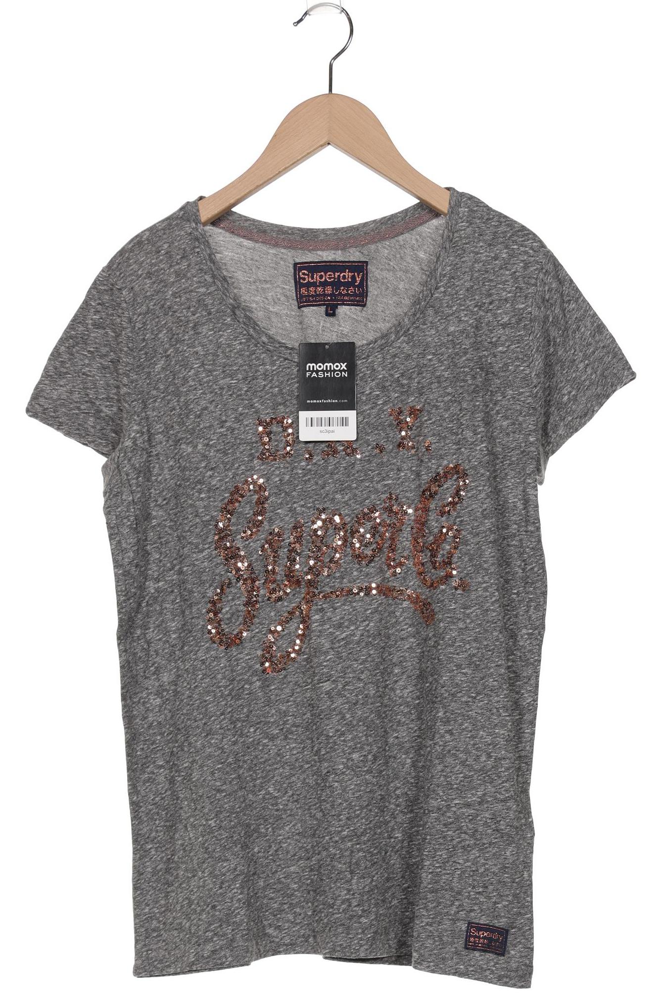 

Superdry Damen T-Shirt, grau, Gr. 42