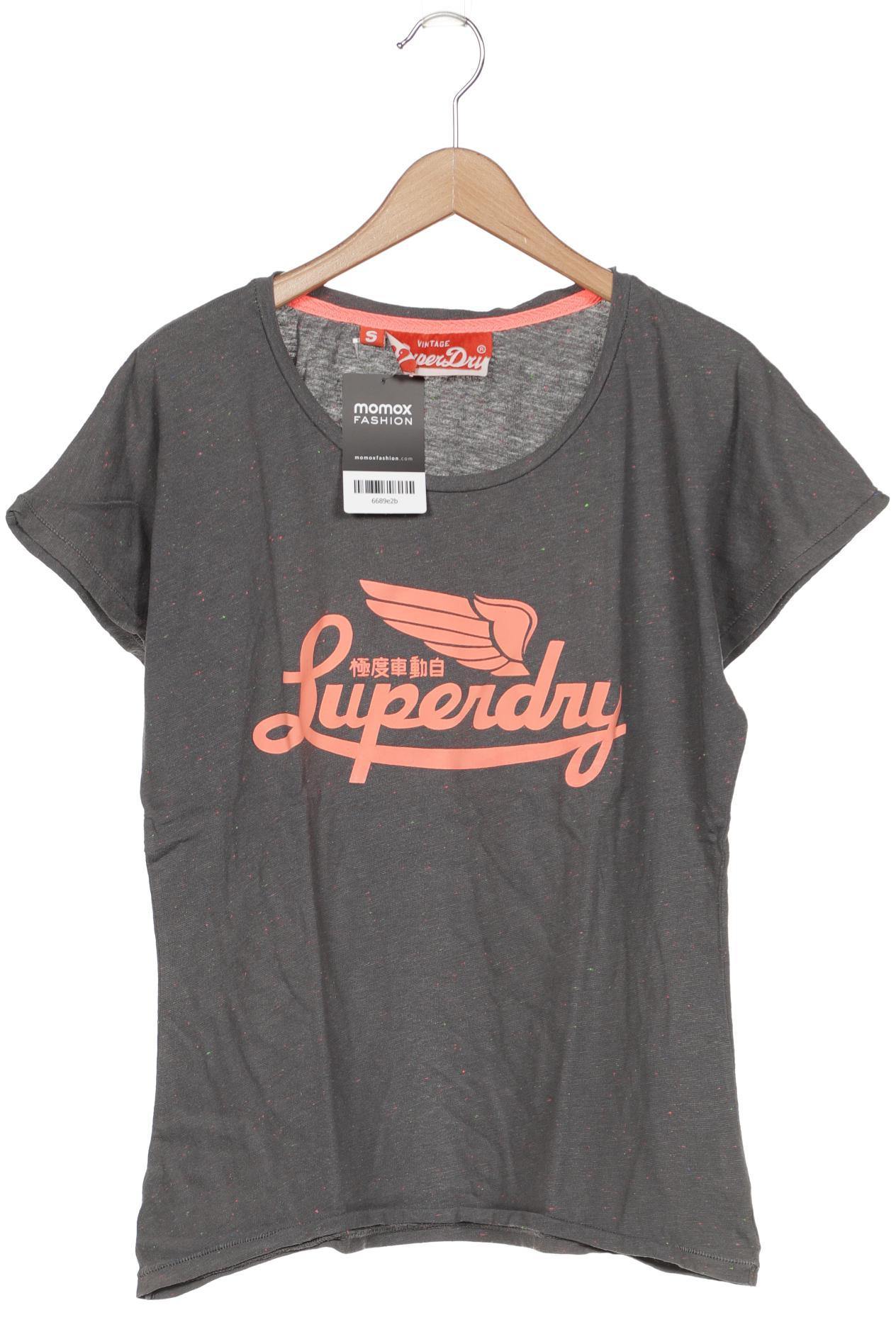 

Superdry Damen T-Shirt, grau, Gr. 36