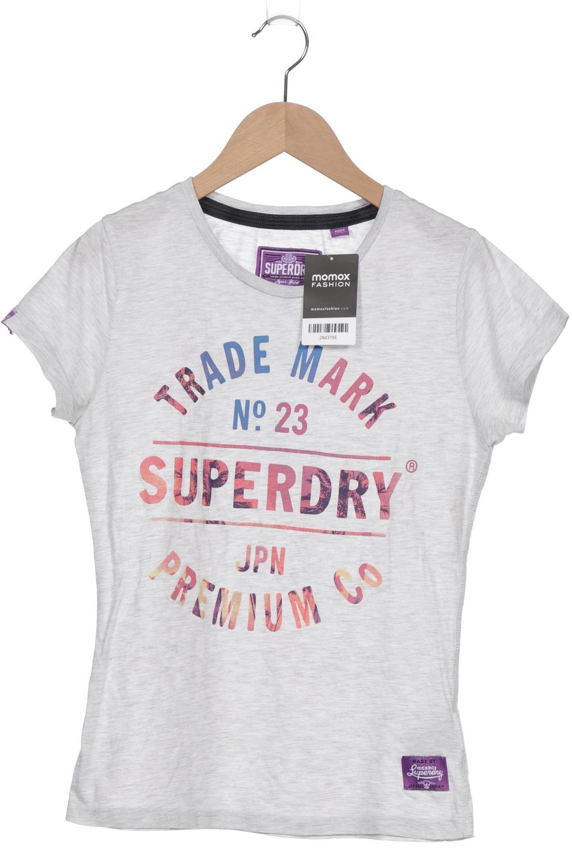 

Superdry Damen T-Shirt, grau, Gr. 36