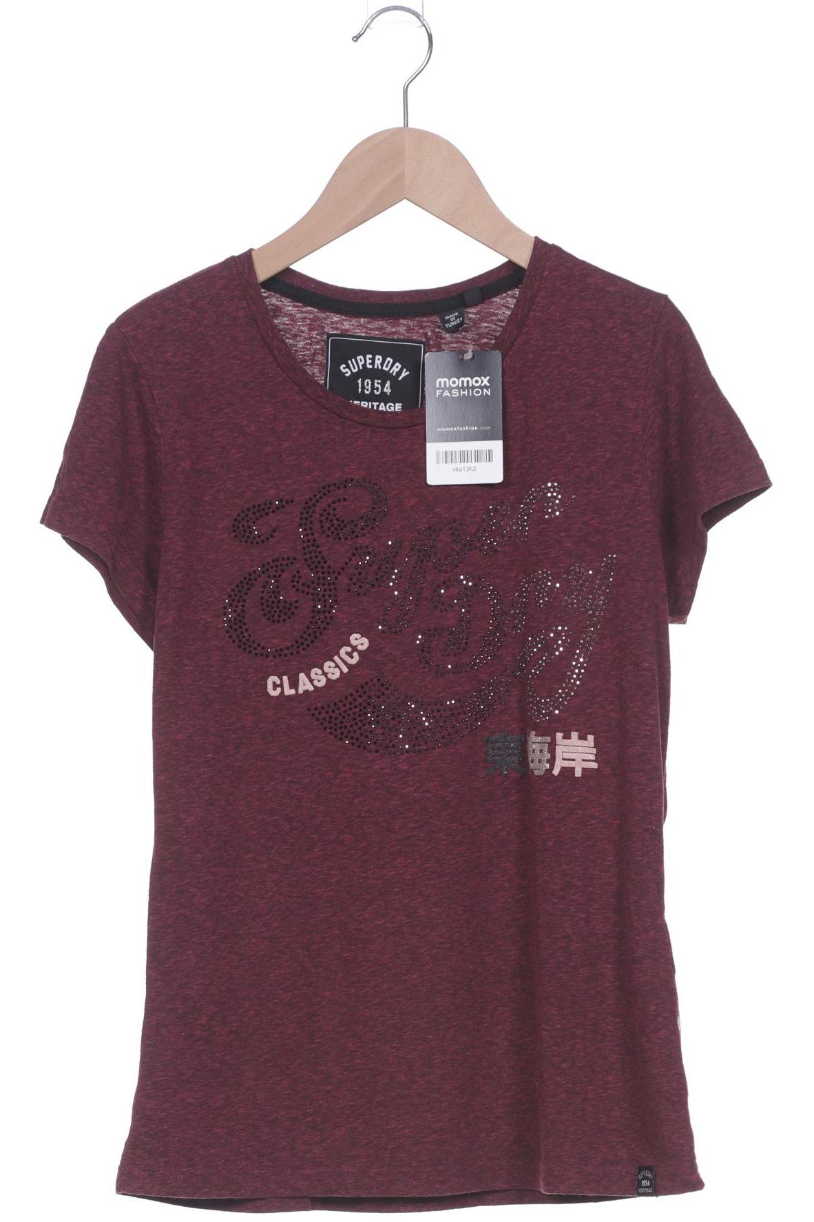 

Superdry Damen T-Shirt, bordeaux, Gr. 40