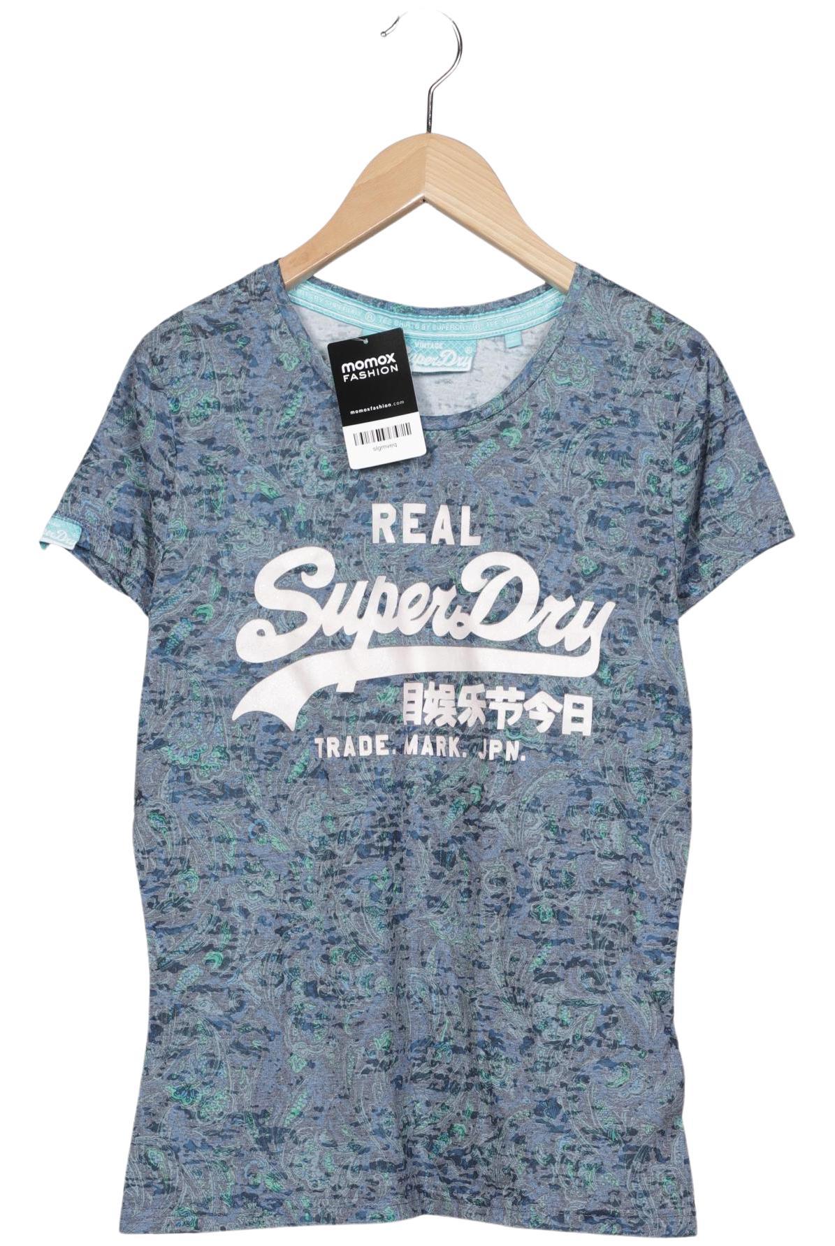 

Superdry Damen T-Shirt, blau, Gr. 42