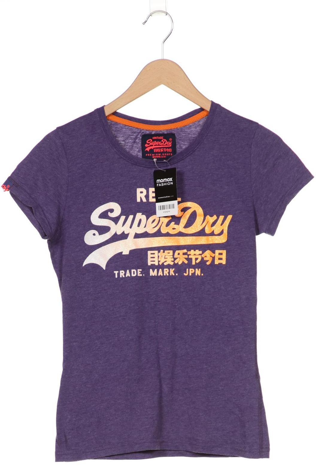 

Superdry Damen T-Shirt, flieder, Gr. 38