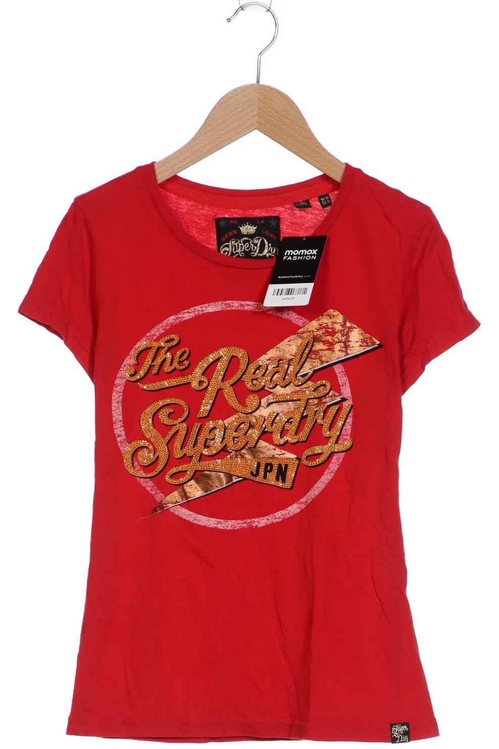 

Superdry Damen T-Shirt, rot, Gr. 38