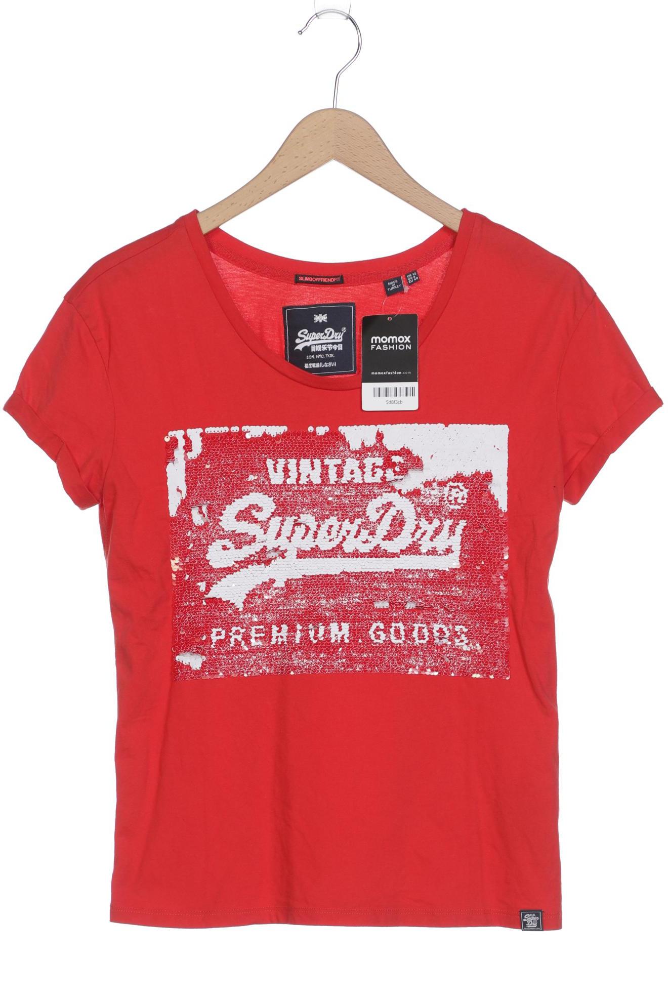 

Superdry Damen T-Shirt, rot, Gr. 40