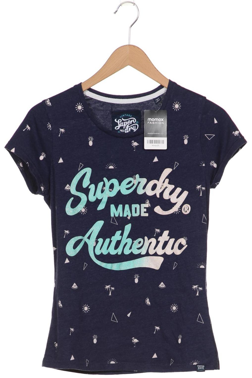 

Superdry Damen T-Shirt, marineblau, Gr. 40