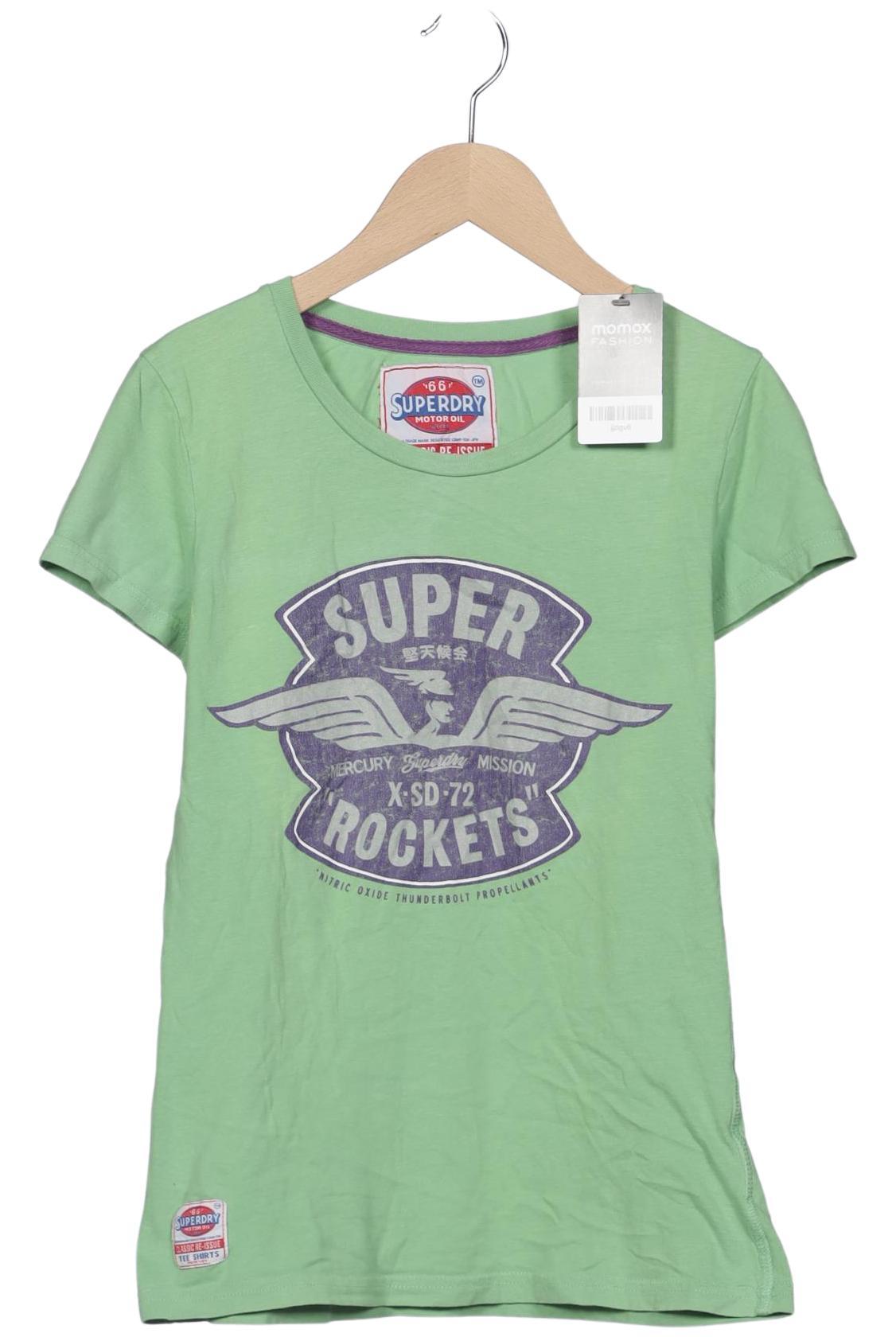 

Superdry Damen T-Shirt, grün, Gr. 38