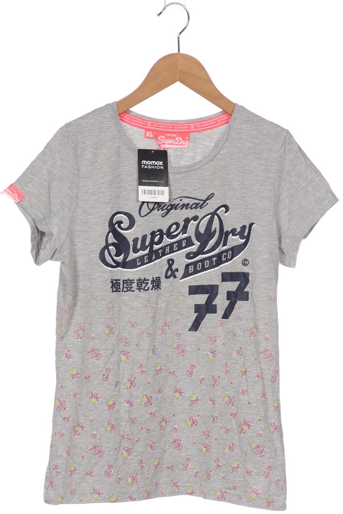 

Superdry Damen T-Shirt, grau, Gr. 44