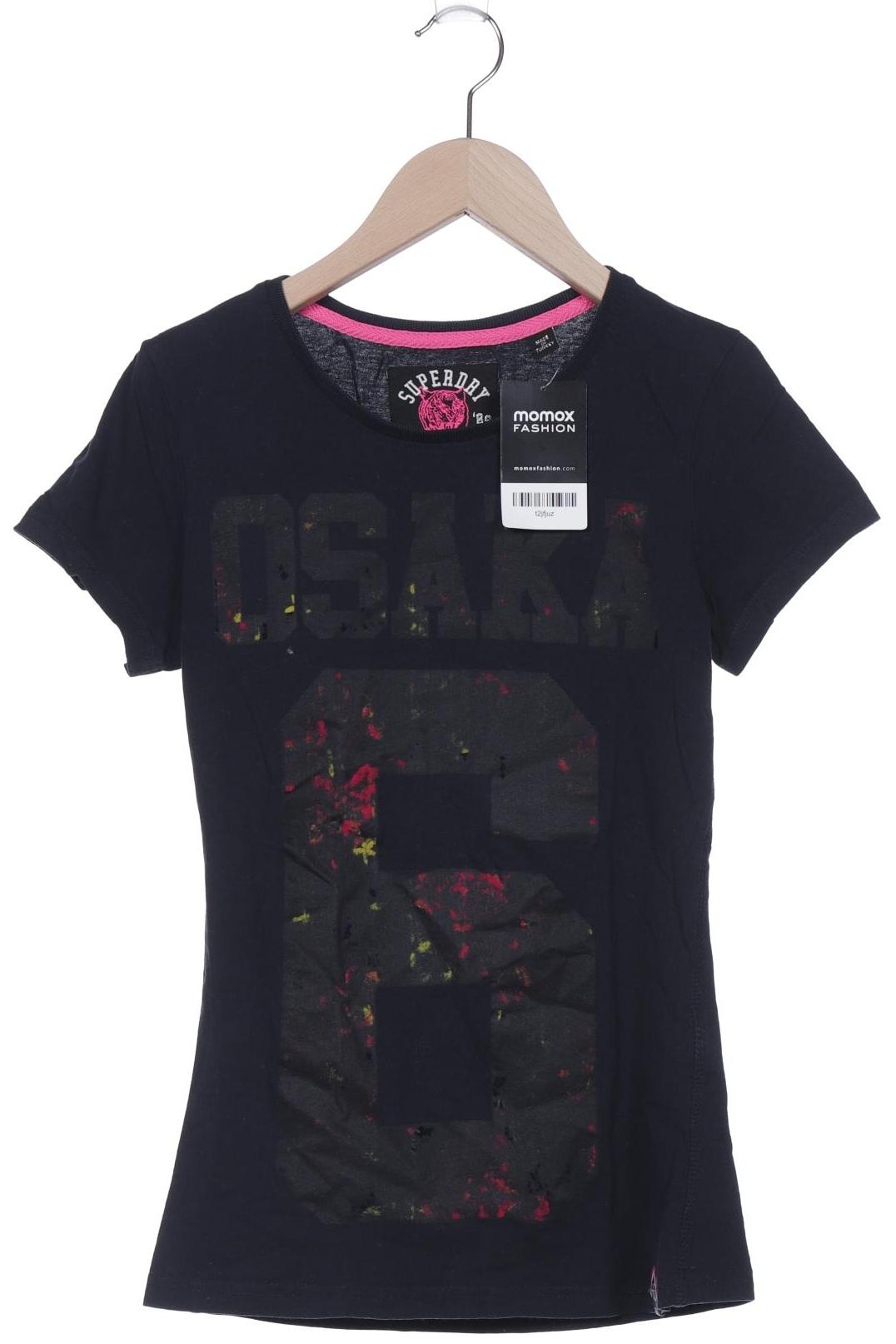

Superdry Damen T-Shirt, schwarz, Gr. 34