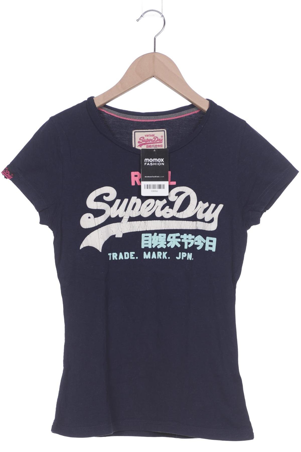 

Superdry Damen T-Shirt, marineblau, Gr. 36