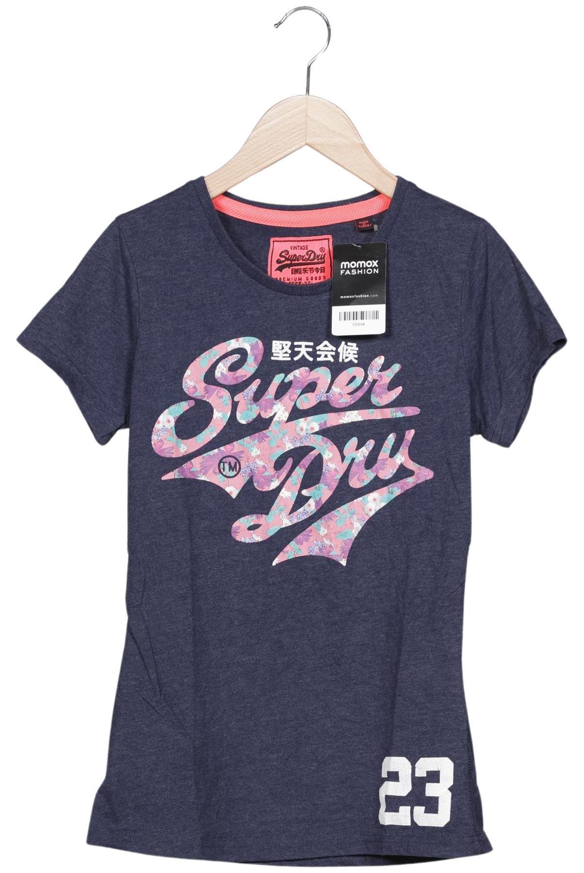 

Superdry Damen T-Shirt, marineblau, Gr. 36