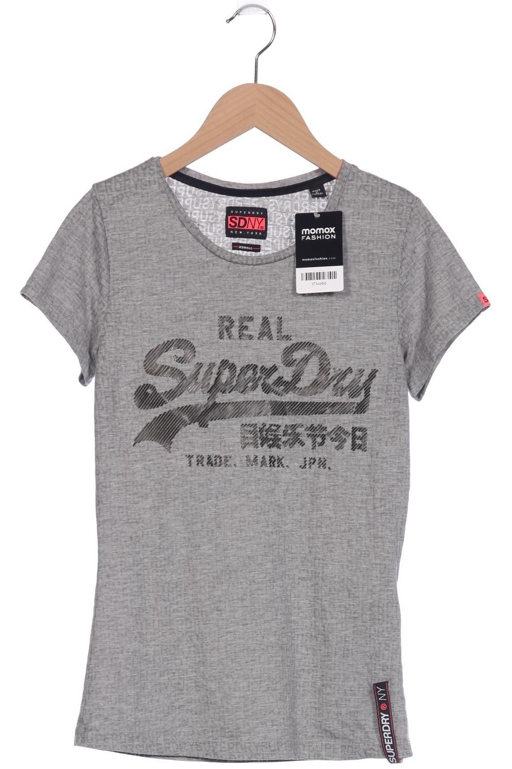 

Superdry Damen T-Shirt, grau, Gr. 34