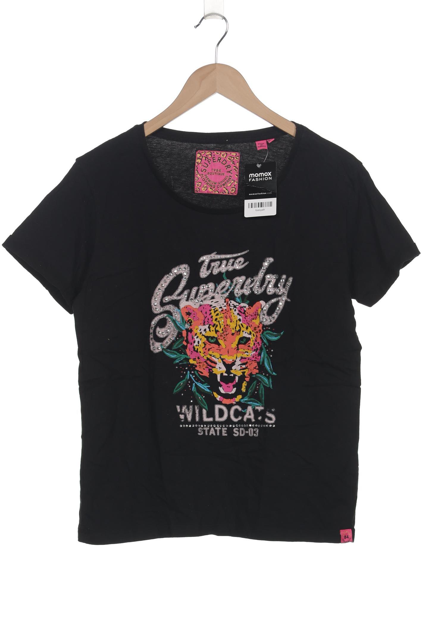 

Superdry Damen T-Shirt, schwarz, Gr. 40