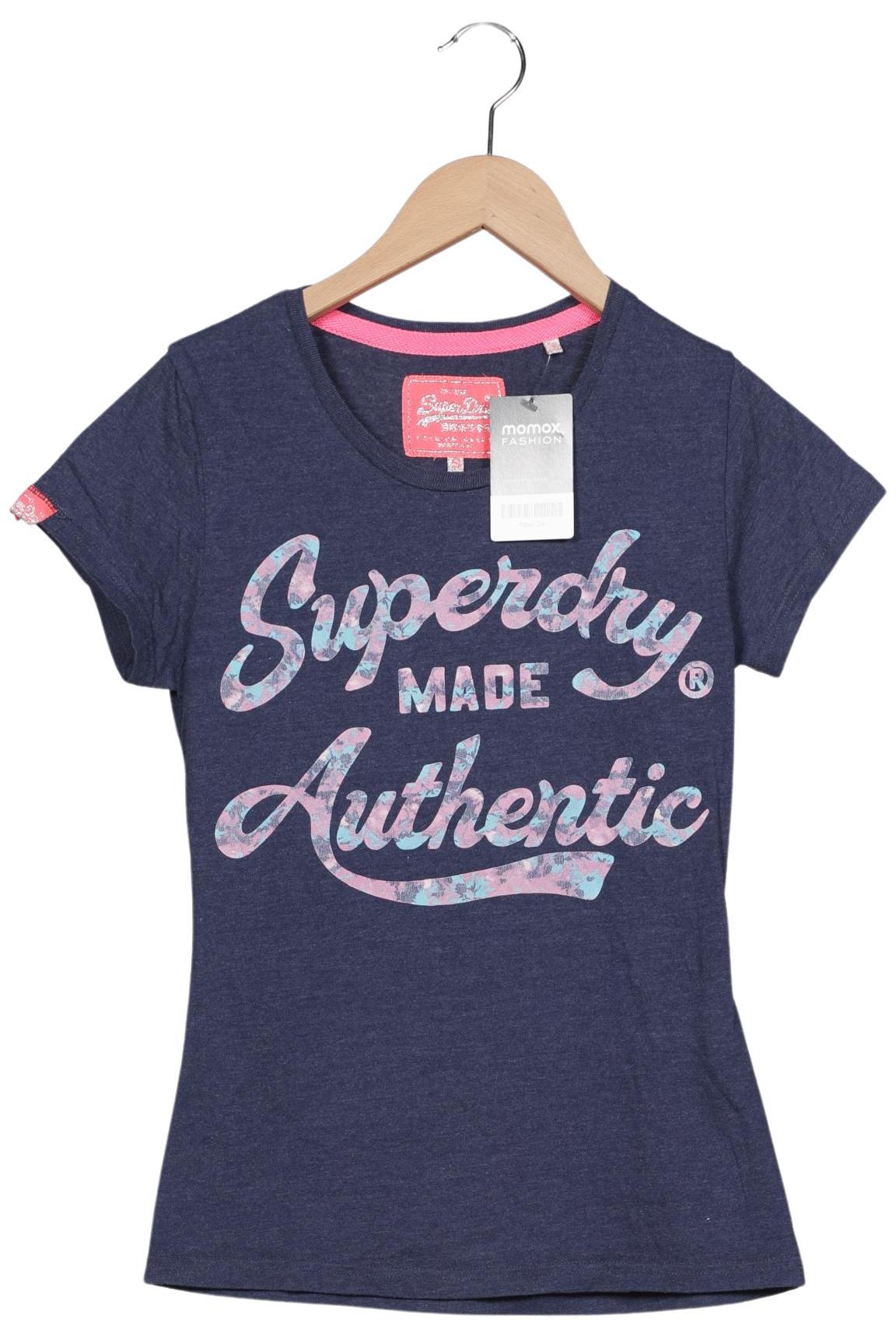 

Superdry Damen T-Shirt, marineblau, Gr. 36