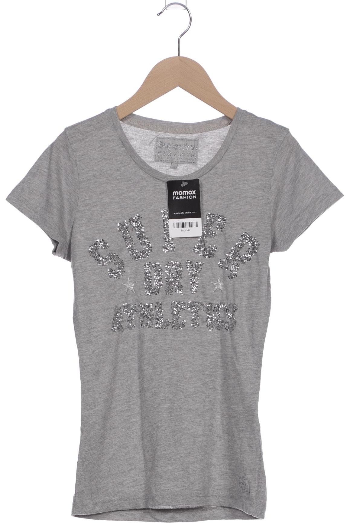 

Superdry Damen T-Shirt, grau, Gr. 34