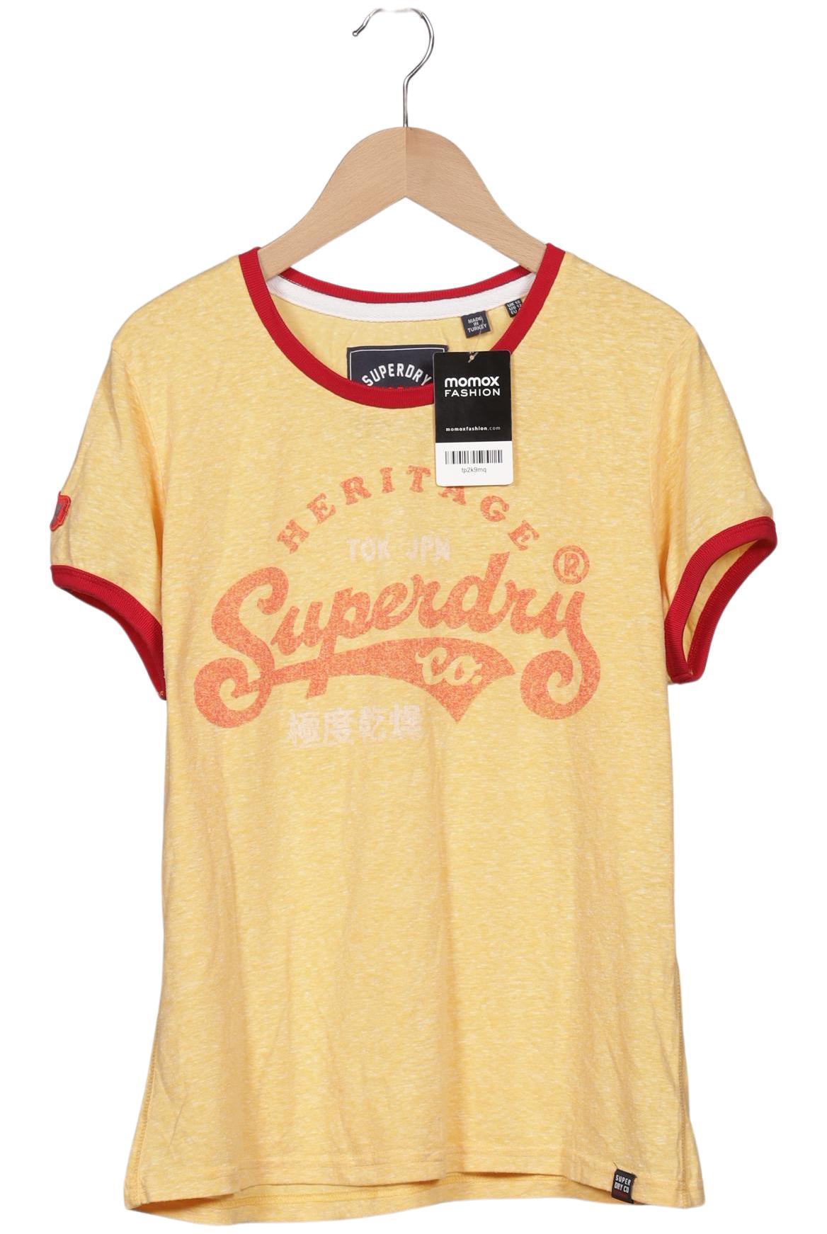 

Superdry Damen T-Shirt, gelb, Gr. 44