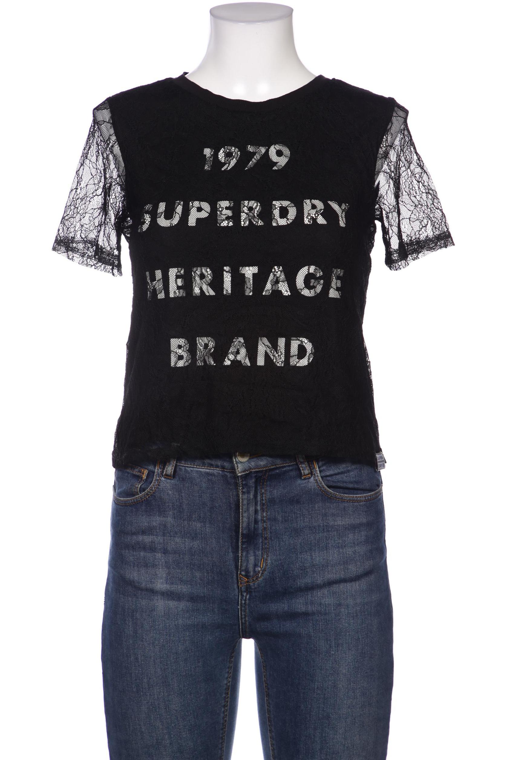 

Superdry Damen T-Shirt, schwarz, Gr. 40