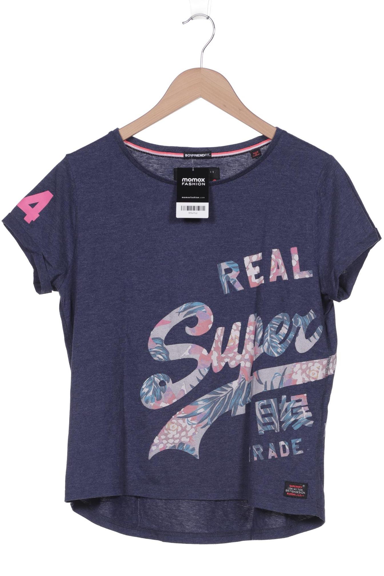 

Superdry Damen T-Shirt, marineblau, Gr. 34