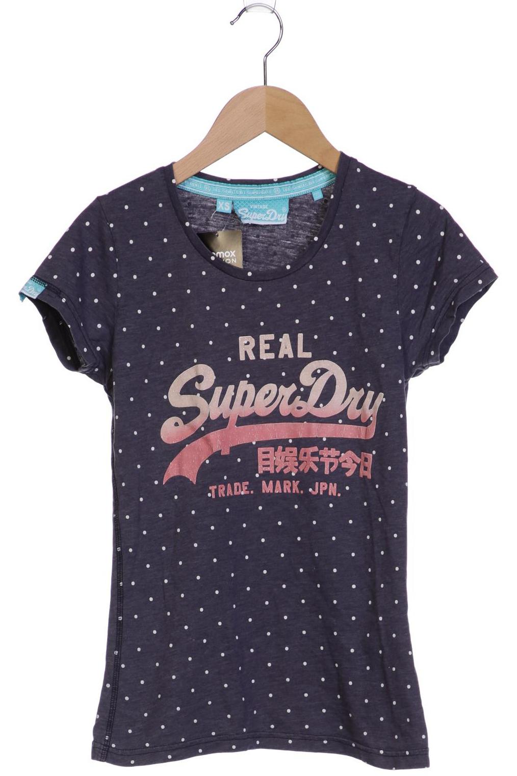 

Superdry Damen T-Shirt, marineblau, Gr. 34