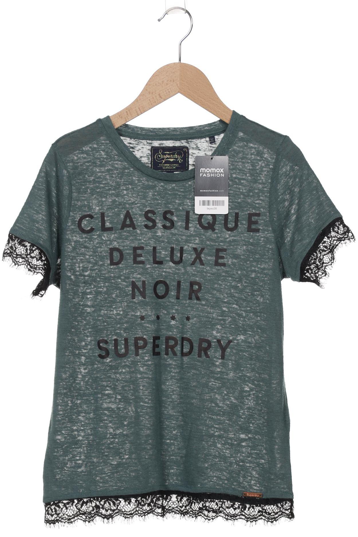 

Superdry Damen T-Shirt, grün, Gr. 34