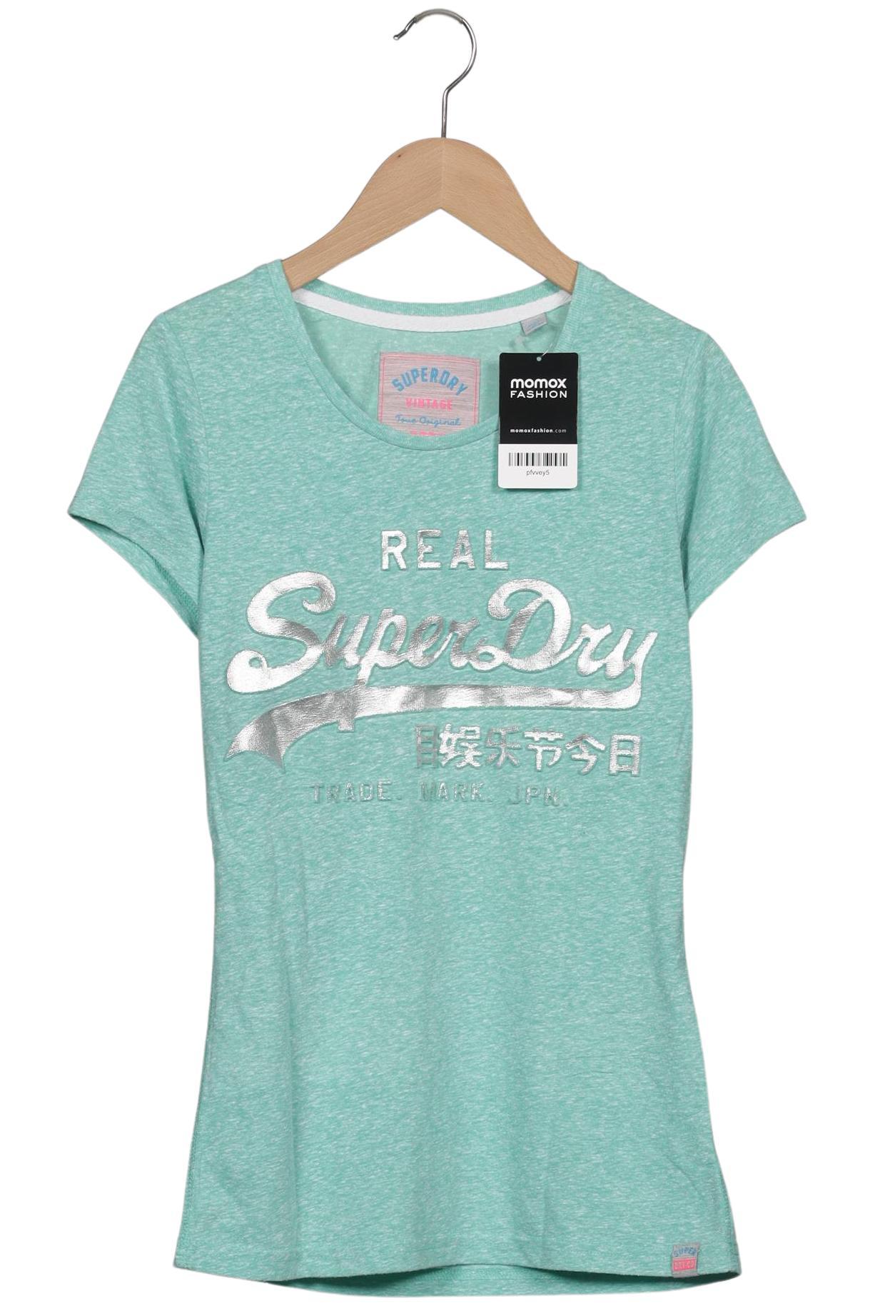 

Superdry Damen T-Shirt, grün, Gr. 38