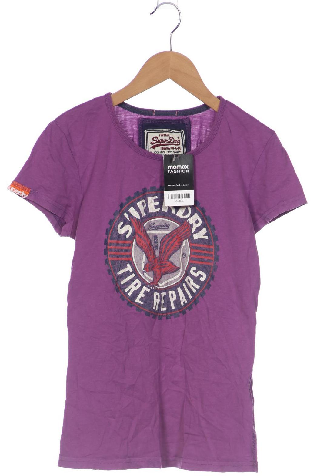 

Superdry Damen T-Shirt, flieder, Gr. 36