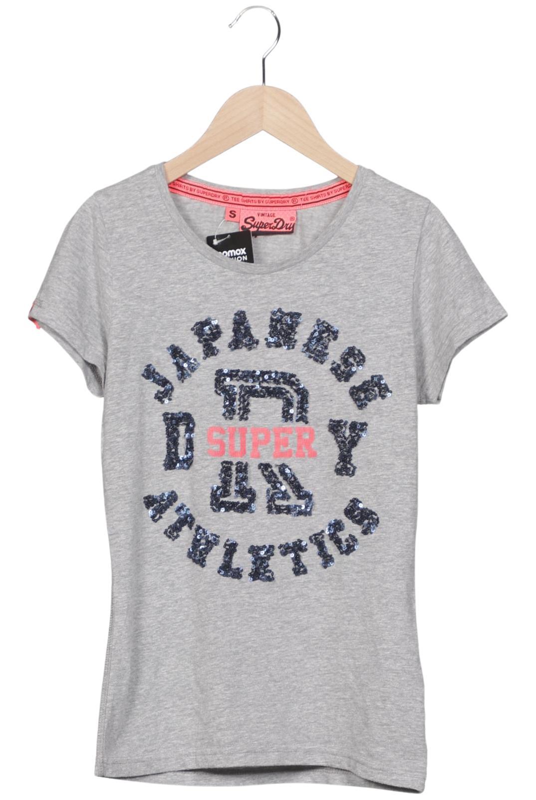 

Superdry Damen T-Shirt, grau, Gr. 36