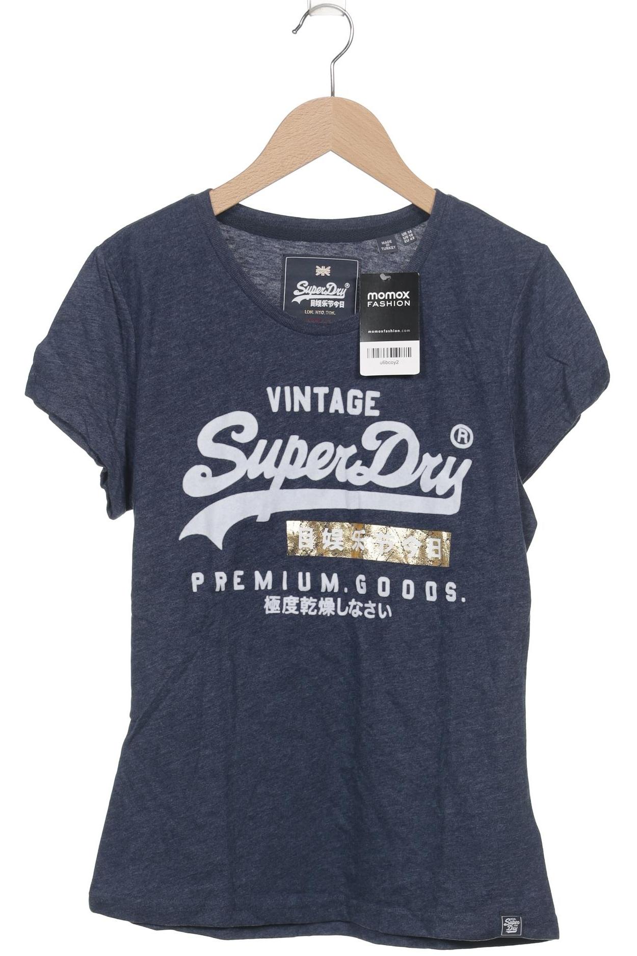 

Superdry Damen T-Shirt, marineblau, Gr. 42