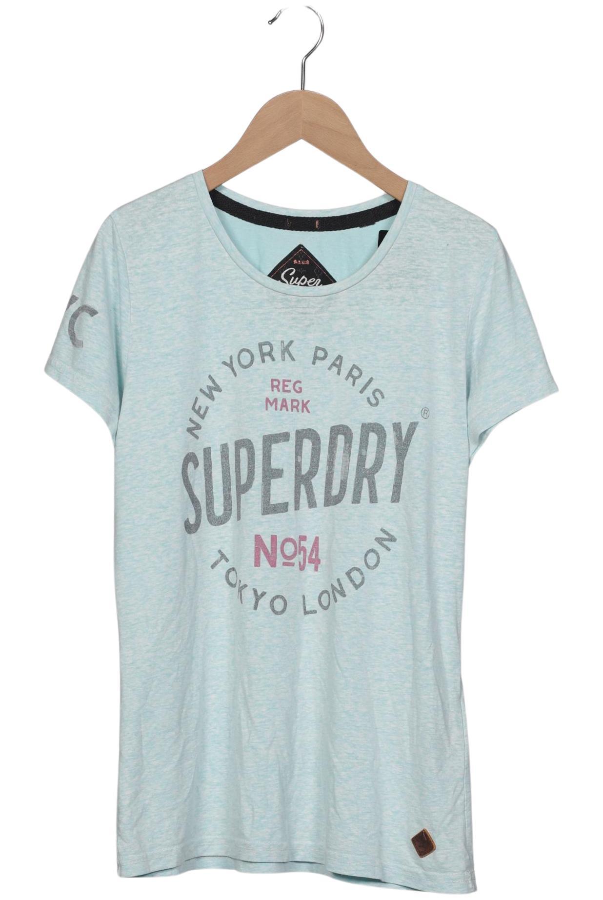 

Superdry Damen T-Shirt, hellblau, Gr. 38