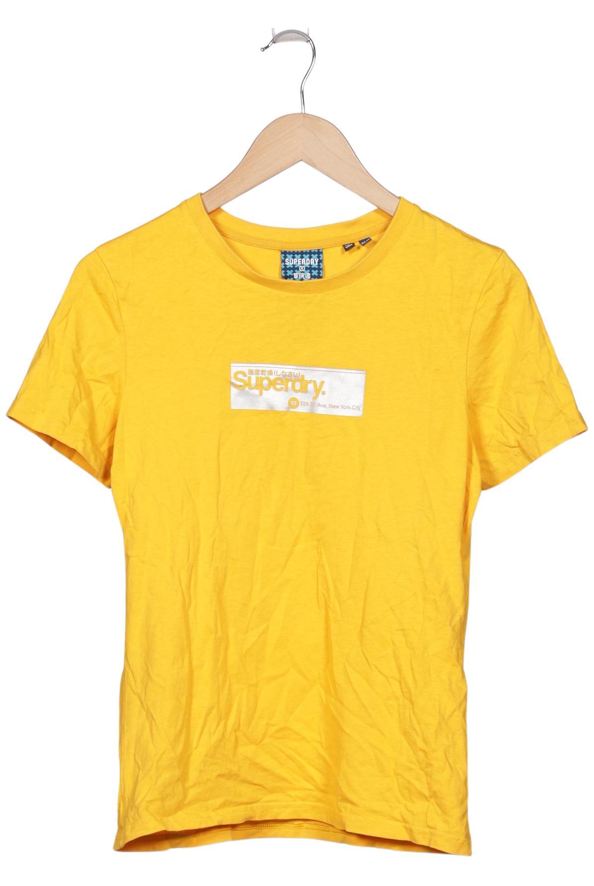

Superdry Damen T-Shirt, gelb, Gr. 38