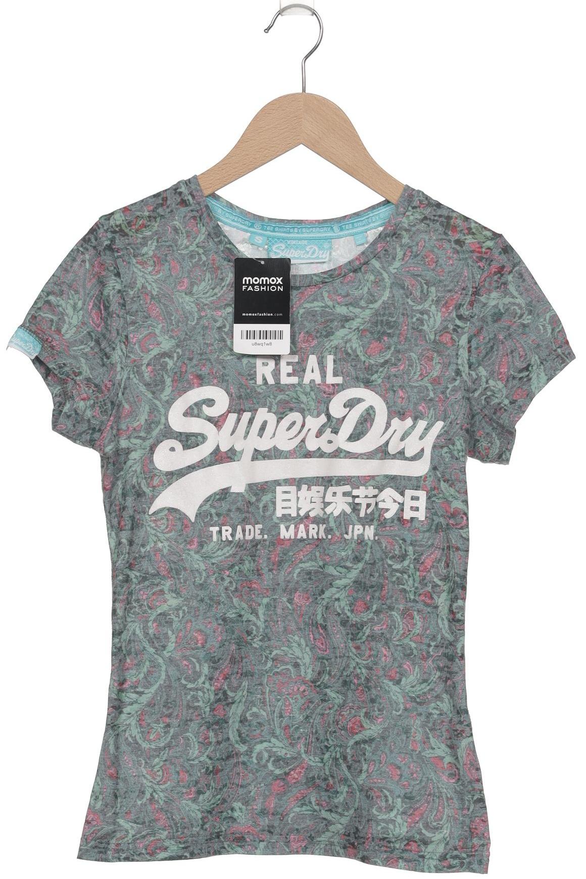 

Superdry Damen T-Shirt, grün, Gr. 36