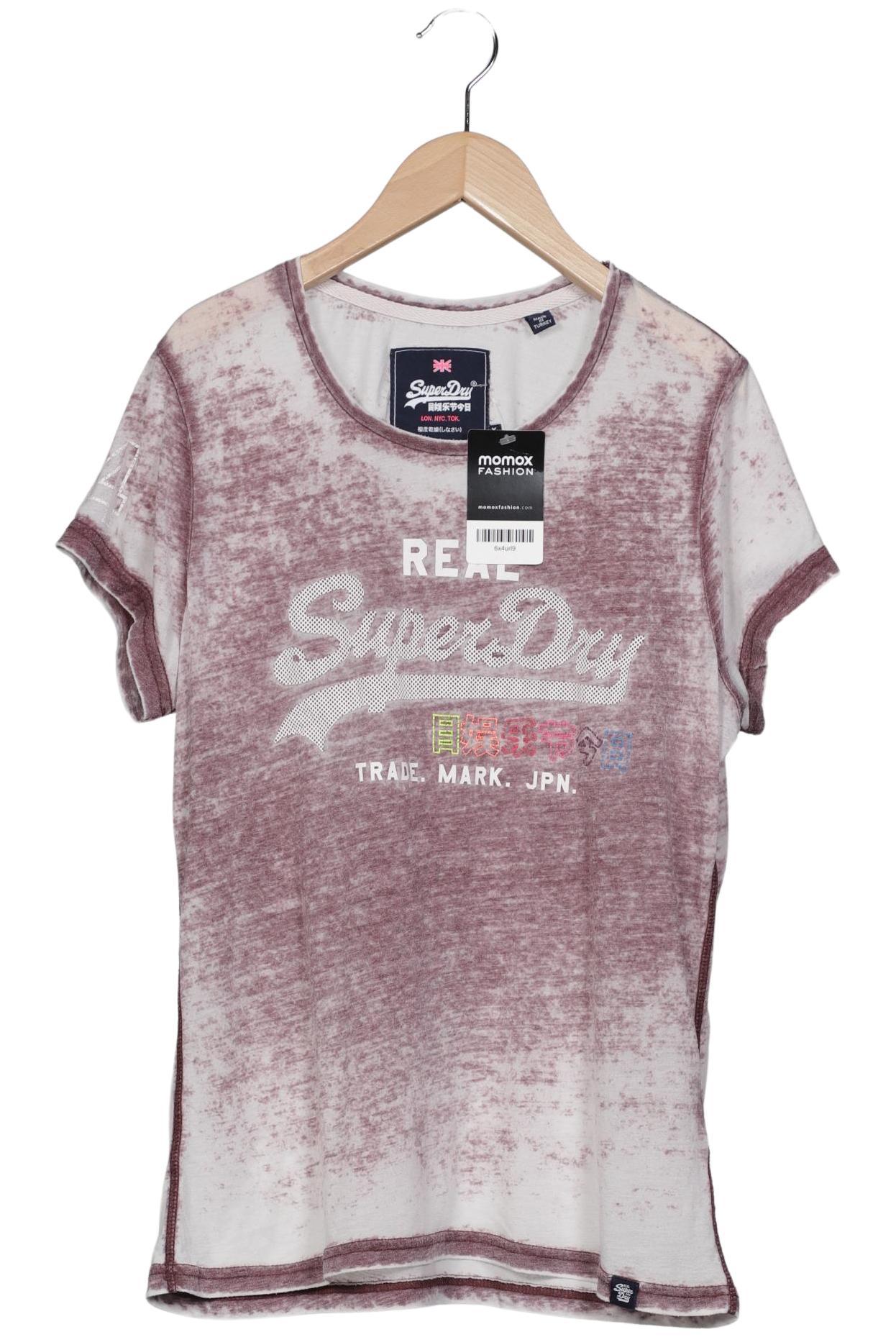 

Superdry Damen T-Shirt, bordeaux, Gr. 44