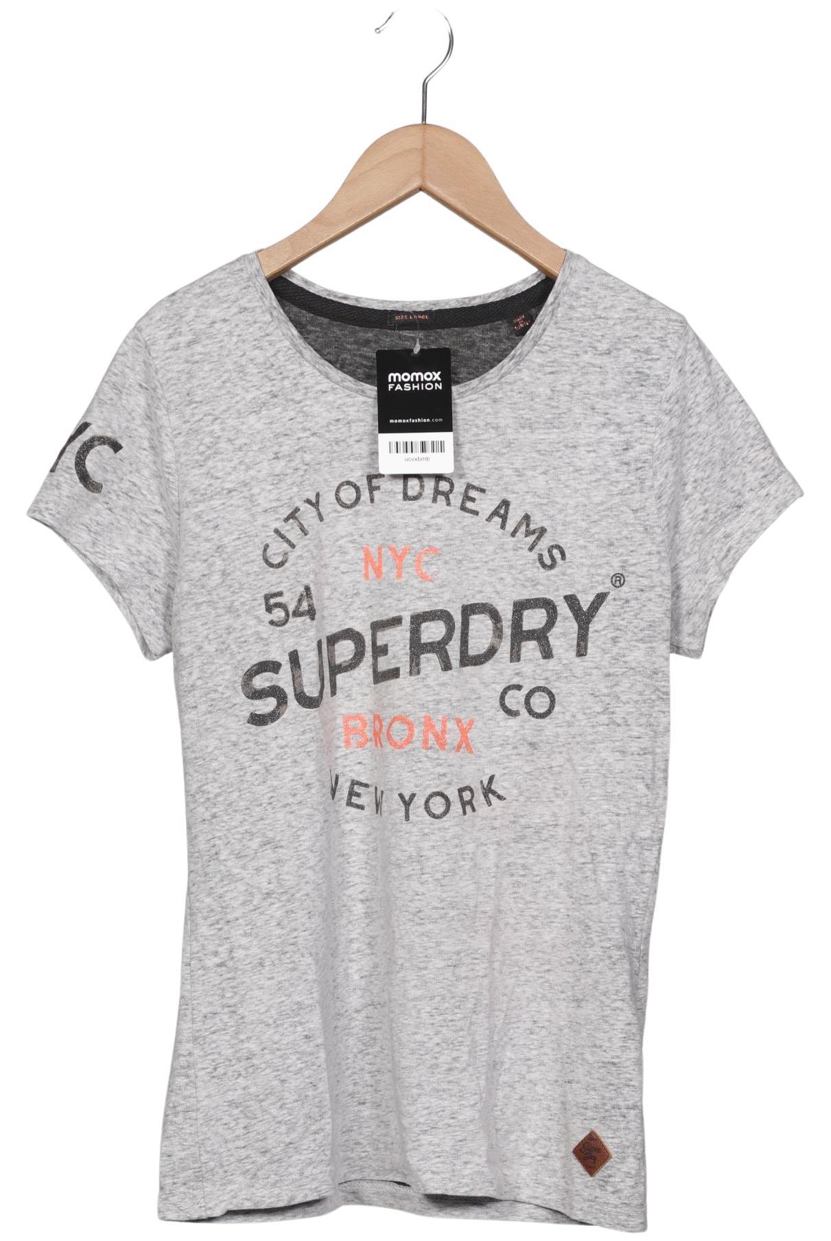 

Superdry Damen T-Shirt, grau, Gr. 42