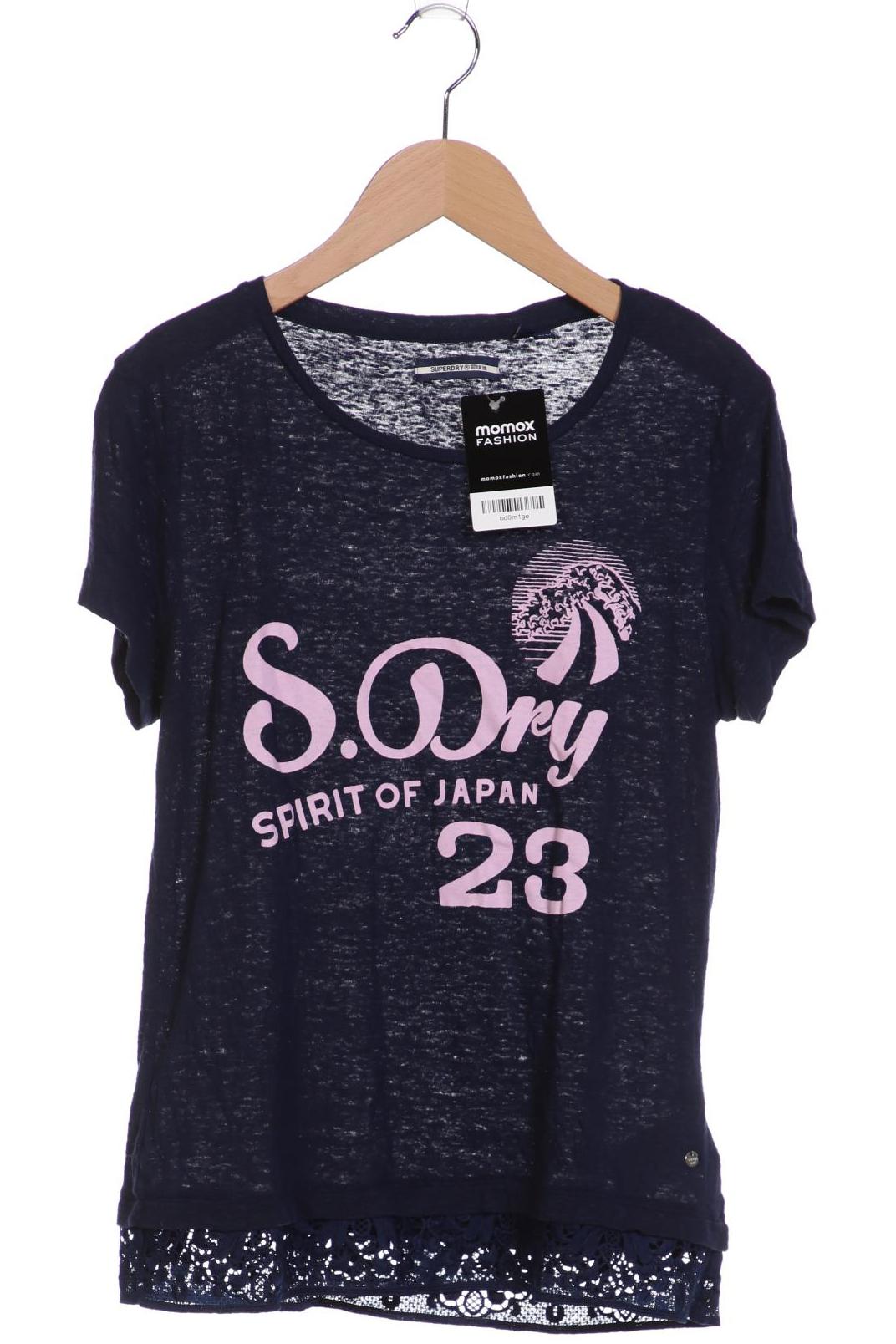 

Superdry Damen T-Shirt, marineblau, Gr. 36