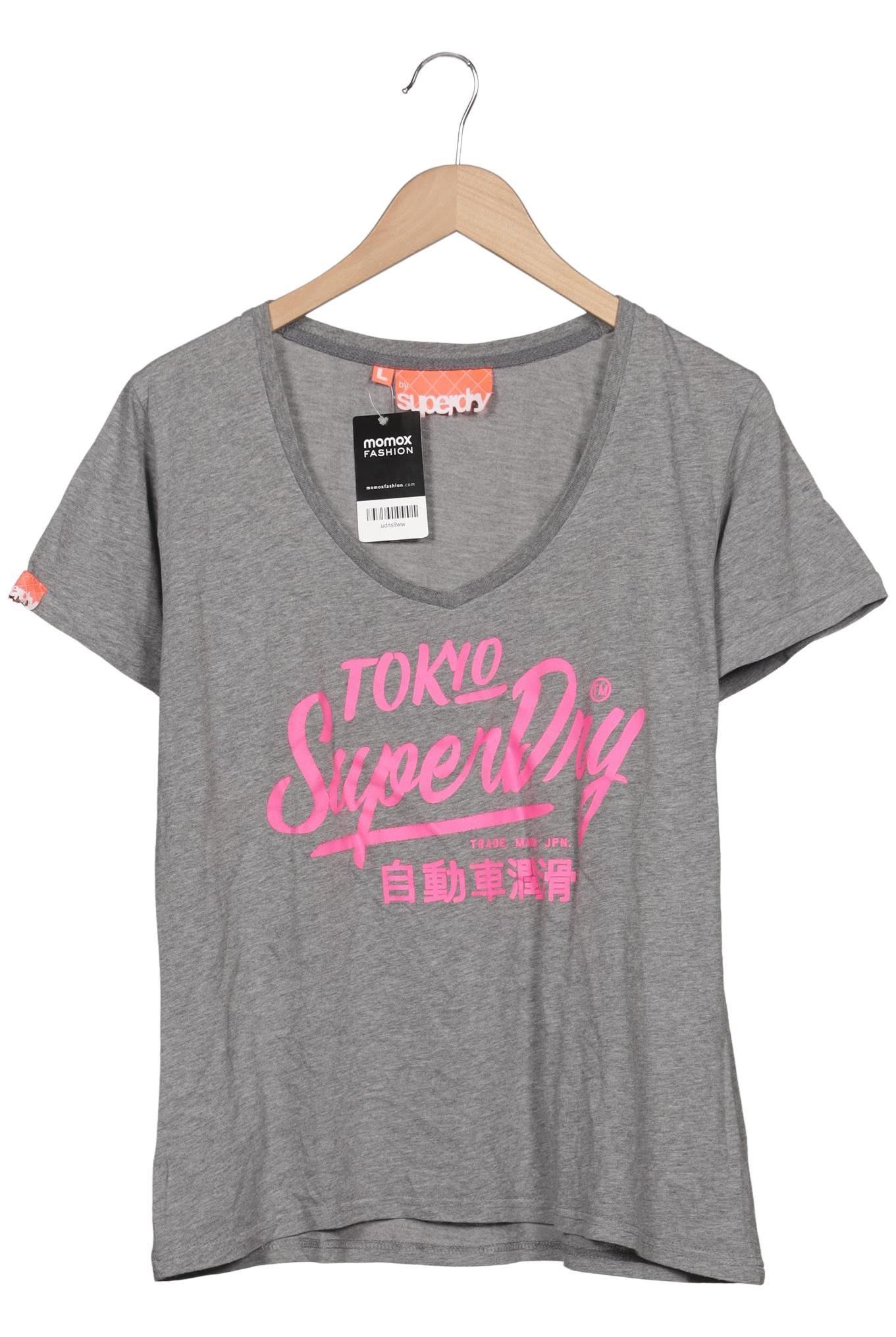

Superdry Damen T-Shirt, grau, Gr. 42