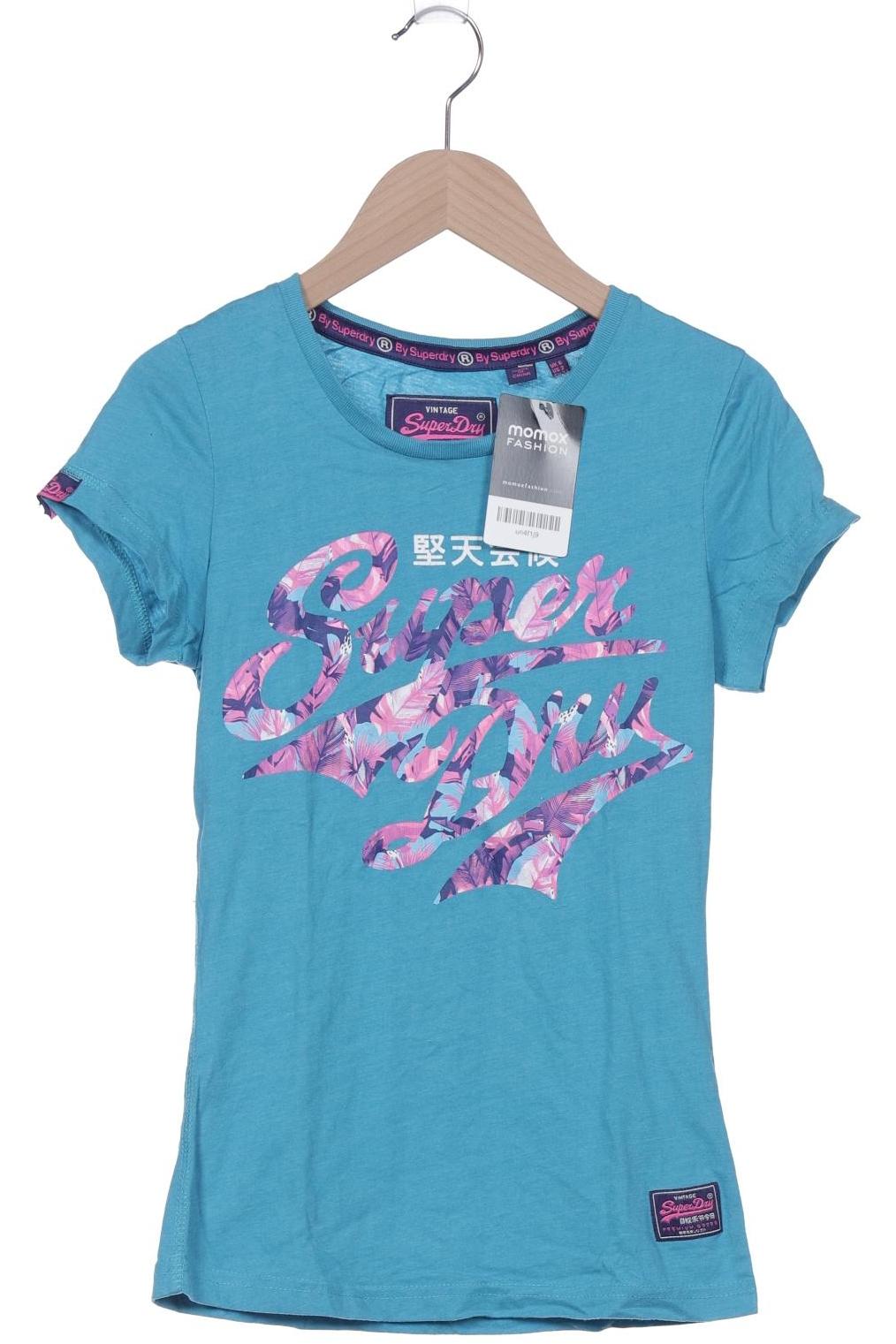 

Superdry Damen T-Shirt, blau, Gr. 34