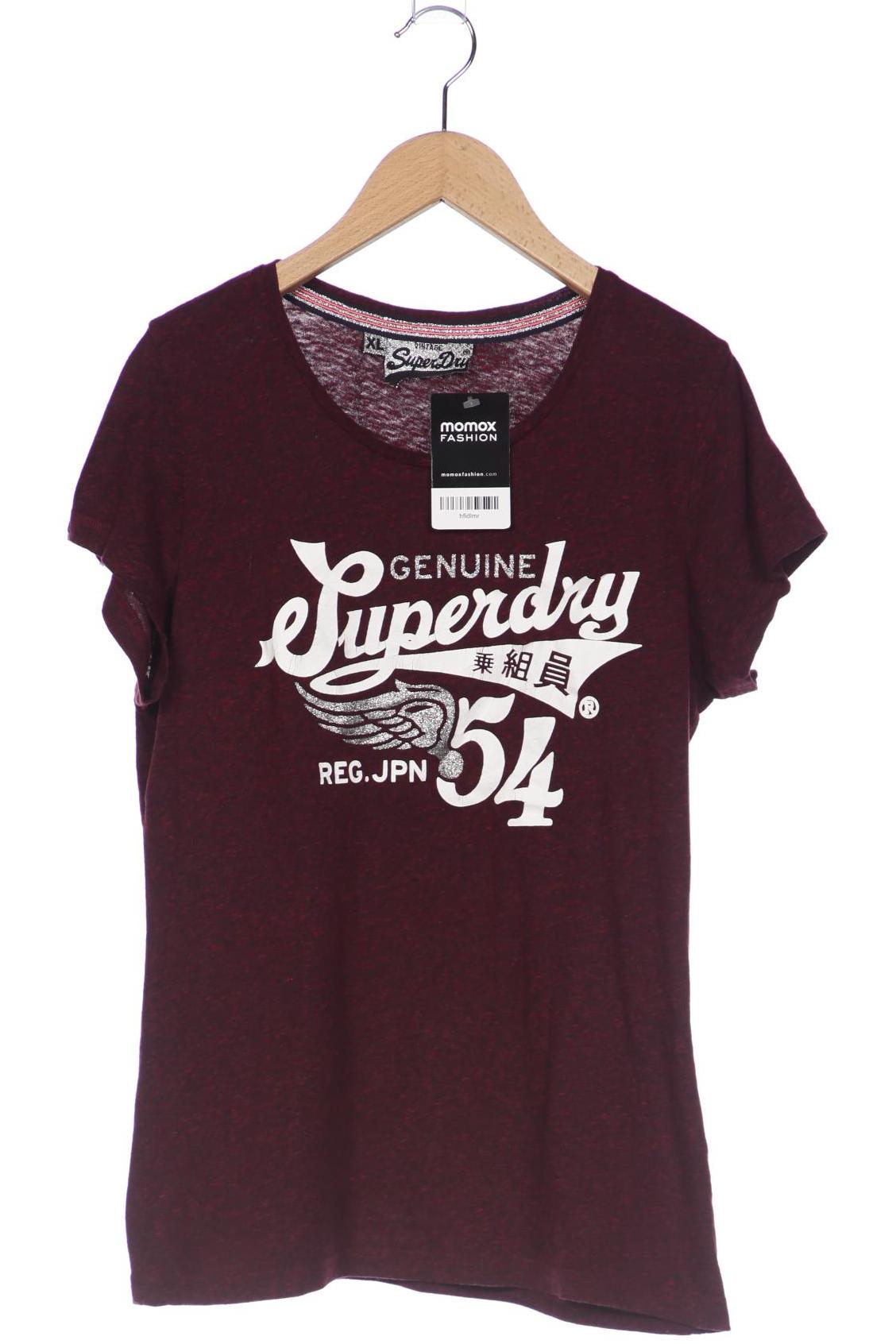 

Superdry Damen T-Shirt, bordeaux, Gr. 44