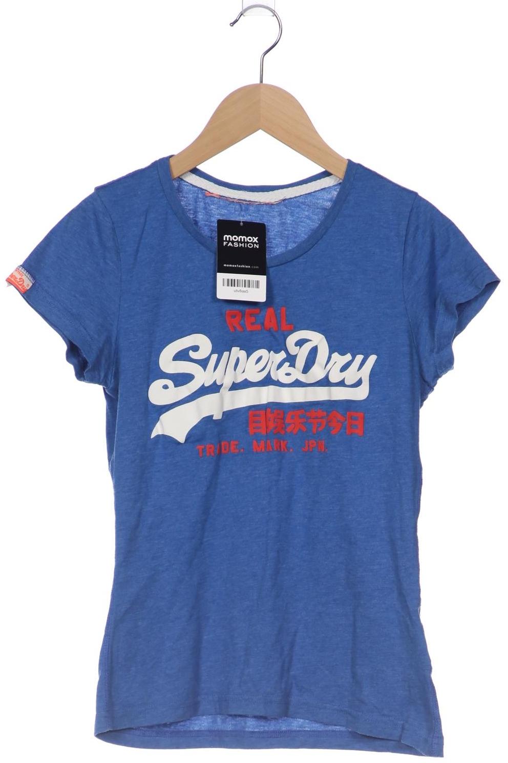 

Superdry Damen T-Shirt, blau, Gr. 34